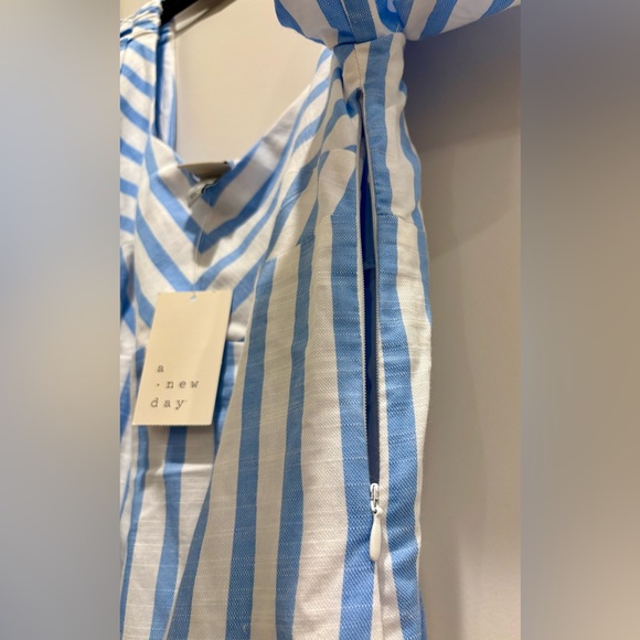 NWT Women's Short Sleeve Midi Dress - A New
Day™ Blue/White Striped - Picture 7 of 13